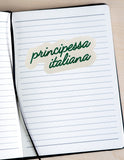 Italian princess vinyl sticker