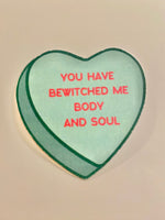 Pride and Prejudice Valentine's heart vinyl sticker Mr. Darcy