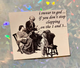 Clapping on 1 and 3 Sticker