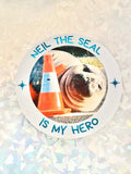 Neil the Seal hero sticker