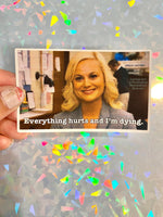 Parks and Rec vinyl sticker Leslie Knope