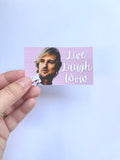 Owen Wilson wow vinyl sticker