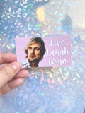 Owen Wilson wow vinyl sticker