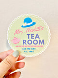 Mrs. Nesbitt's Tea Room Sticker