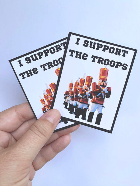 Support the Troops sticker art Disney World Disneyland adult Orlando funny decal gift water bottle laptop sticker notebook cute present