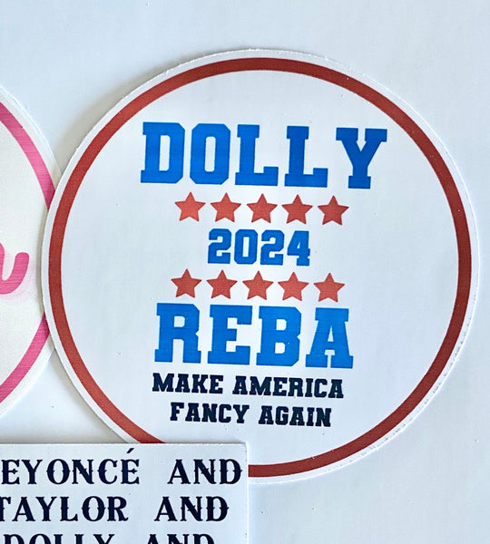 Election vinyl sticker Dolly Reba South Park 2024 Alien stickers