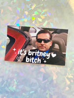 The Office vinyl sticker Michael Scott Britney Spears quote It's Britney bitch funny decal gift laptop water bottle sticker notebook present