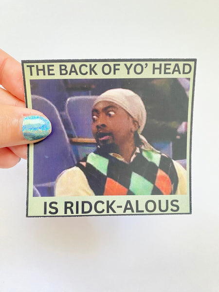 Back of your head vinyl sticker Daryl MAD TV show