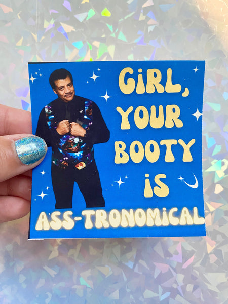 Neil DeGrasse Tyson vinyl sticker