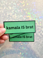 Kamala Harris Charlie XCX Brat sticker