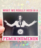 Kamala Harris Chappell Roan sticker Femininomenon