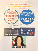 Kamala Harris quote vinyl sticker