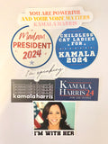 Kamala Harris quote vinyl sticker