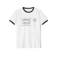 Kamala Harris Unisex Cotton Ringer T-Shirt shirt quote you think you just fell out of a coconut tree president 2024 funny gift