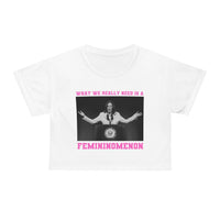 Kamala Harris Chappell Roan crop top T-Shirt Femininomenon song lyric quote election president feminist shirt ladies women unisex Tee Shirt