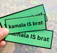 Kamala Harris Charlie XCX Brat sticker