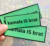 Kamala Harris Charlie XCX Brat sticker