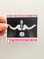 Kamala Harris Chappell Roan sticker Femininomenon