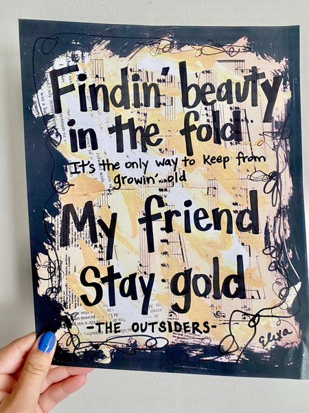 THE OUTSIDERS "Stay Gold" - ART
