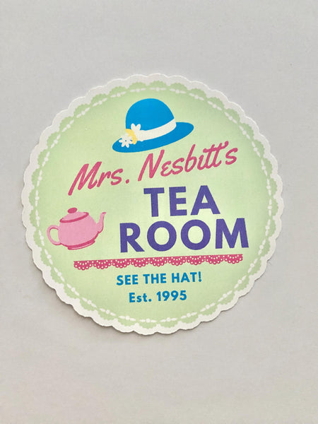 Mrs. Nesbitt's Tea Room Sticker