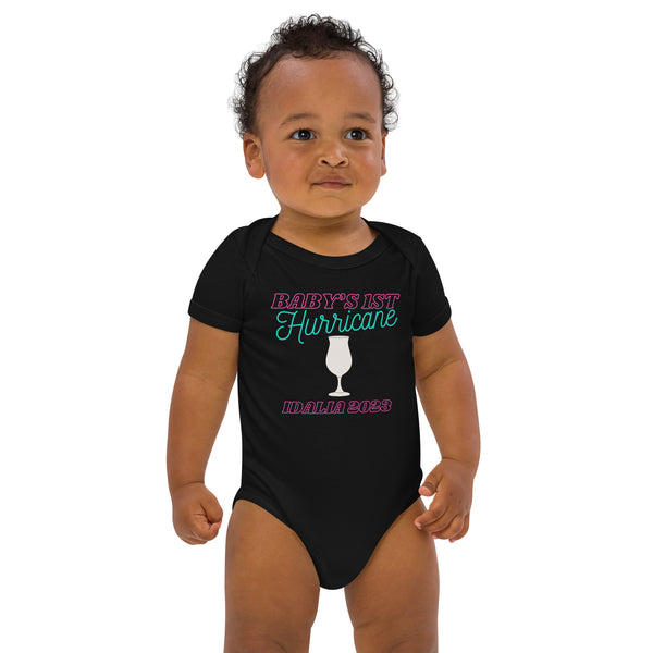 Baby's first hurricane Florida Organic cotton baby bodysuit