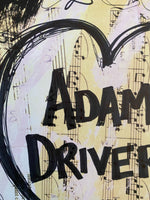 ADAM DRIVER "Heart Adam Driver" - ART PRINT