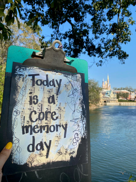 DISNEY WORLD "Today is a core memory day" - ART PRINT
