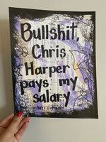 PATTI LUPONE "Bullshit, Chris Harper Pays My Salary" - ART