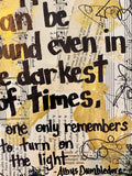 HARRY POTTER "Happiness can be found even in the darkest of times" - CANVAS