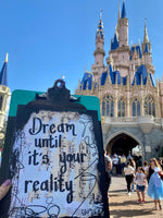 DISNEY WORLD "Dream until it's your reality" - CANVAS