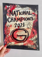 UGA "National Champions 2021" - CANVAS