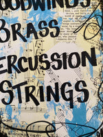 BAND "Woodwinds Brass Percussion Strings" - ART