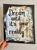 DISNEY WORLD "Dream until it's your reality" - CANVAS