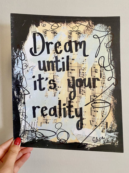 DISNEY WORLD "Dream until it's your reality" - ART PRINT