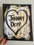 JOHNNY DEPP "Heart Johnny Depp" - ART