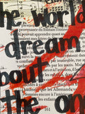 HADESTOWN "To the world we dream about and the one we live in now"- ART PRINT