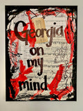 RAY CHARLES "Georgia on my mind" - ART PRINT