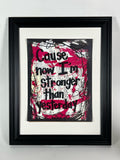BRITNEY SPEARS "Cause now I'm stronger than yesterday" - ART PRINT