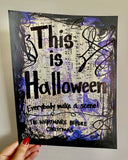 THE NIGHTMARE BEFORE CHRISTMAS "This is Halloween" - CANVAS