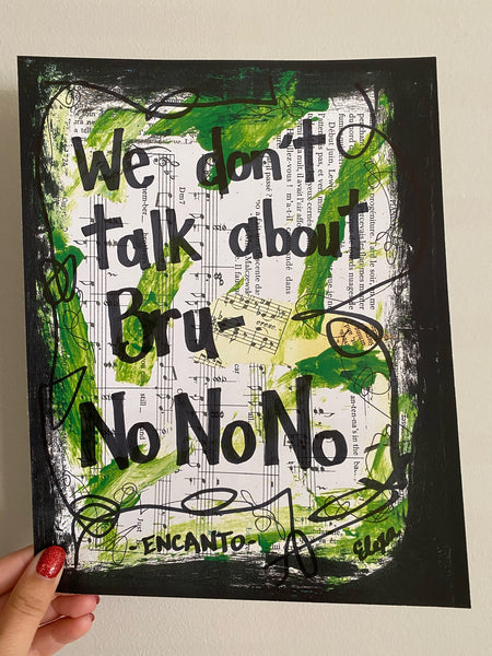 ENCANTO "We don't talk about Bruno no no" - ART PRINT