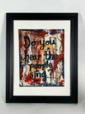 LES MISERABLES "Do you hear the people sing?" - ART PRINT