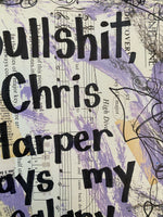 PATTI LUPONE "Bullshit, Chris Harper Pays My Salary" - ART