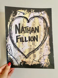 NATHAN FILLION "Heart Nathan Fillion" - ART
