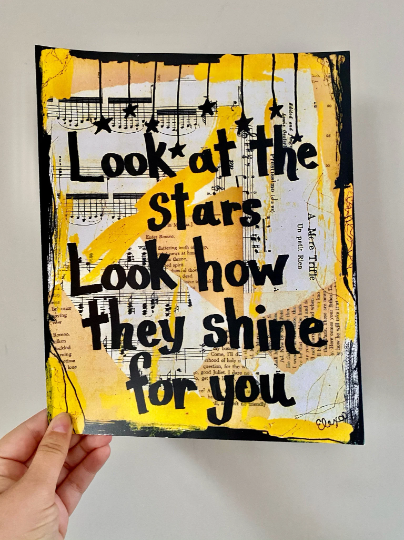 COLDPLAY "Look at the stars look how they shine for you" - CANVAS
