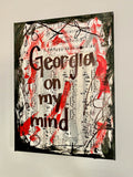 RAY CHARLES "Georgia on my mind" - ART PRINT