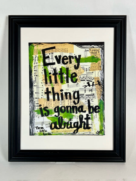 BOB MARLEY "Every little thing is gonna be alright" - ART PRINT