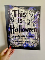 THE NIGHTMARE BEFORE CHRISTMAS "This is Halloween" - ART PRINT