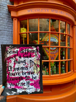 HARRY POTTER "Being different isn't a bad thing" - CANVAS