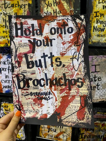 STRANGER THINGS "Hold Onto Your Butts, Brochachos" - CANVAS