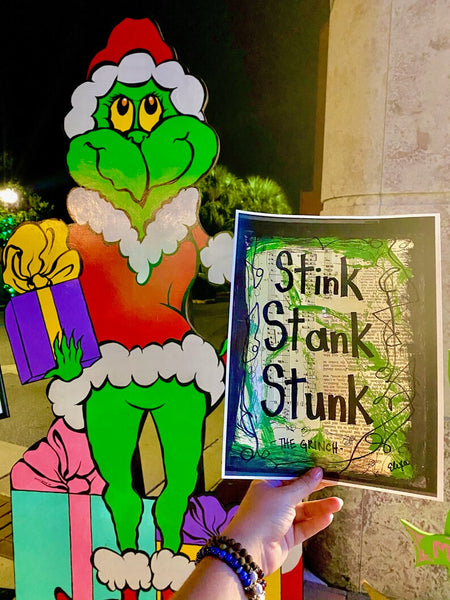 THE GRINCH "Stink Stank Stunk" - CANVAS